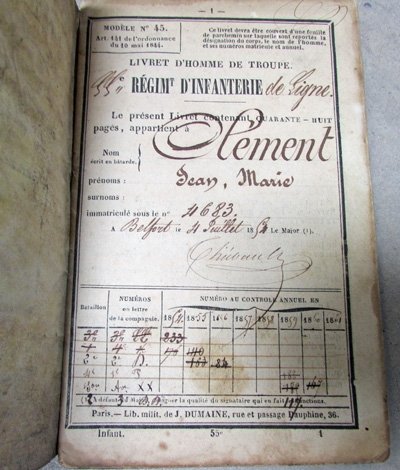  French 1860 Italian Campaign Medal & Document Lot — image 11