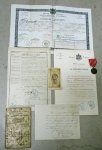 French 1860 Italian Campaign Medal & Document Lot