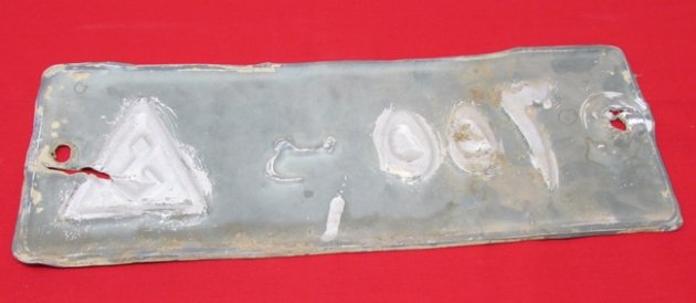  Desert Storm Souvenir, Iraqi Republican Guard Vehicle License Plate — image 2