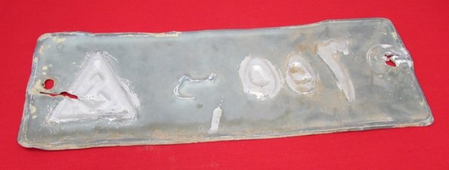  Desert Storm Souvenir, Iraqi Republican Guard Vehicle License Plate — image 4