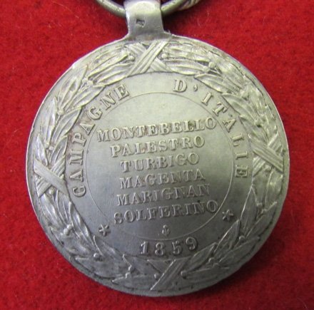  French Second Empire, 1859 Italian Campaign Medal, Silver — image 4