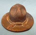 US WWI Era, Brass Campaign Hat Paper Weight
