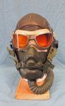 US WWII USAAF Fighter Pilot Helmet Set, Complete