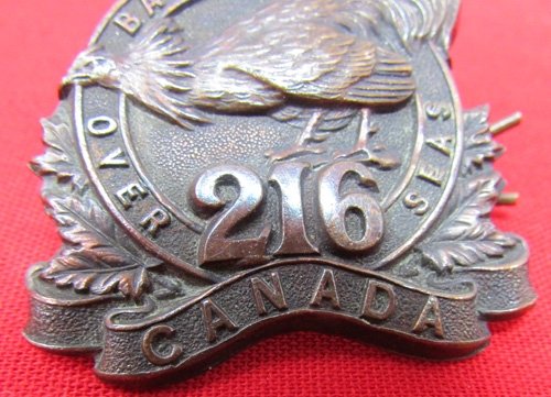  Canadian WWI Cap Badge, 216th Overseas Battalion, Toronto Bantams — image 3