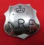 Canadian WWII Air Raid Precautions Badge, Pinback