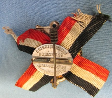  German Pre WWI Deutscher Krieger Bund Badge & Ribbon — image 4