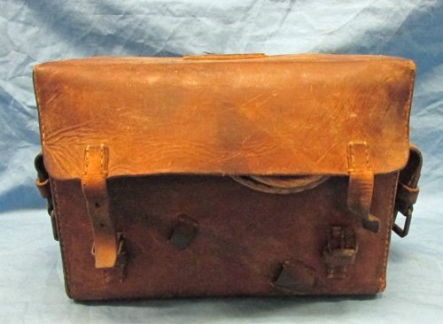  Japanese WWII Army Type 92 Field Telephone & Leather Transport Box — image 2