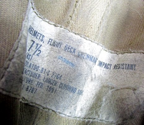  US Cold War Era, US Navy Flight Deck Crewman's Helmet — image 7