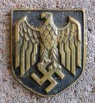 German WWII, Heer of Kriegsmarine Tropical Helmet Shield