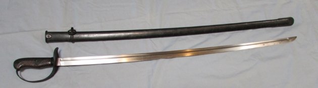  Japanese WWII Type 32 Cavalry Sword, Ko Model, Matching Numbers — image 4
