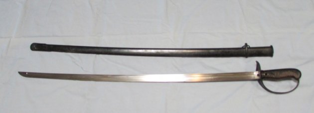  Japanese WWII Type 32 Cavalry Sword, Ko Model, Matching Numbers — image 5