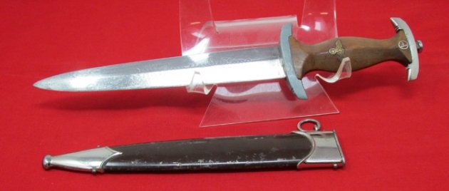  German WWII M1933 SA Enlisted Dagger, RZM M7/81/40 — image 4