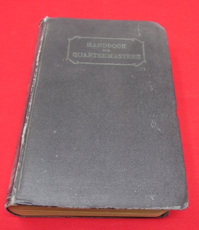  US Pre WWII Book,  Handbook for Quartermasters, GPO 1930 — image 2