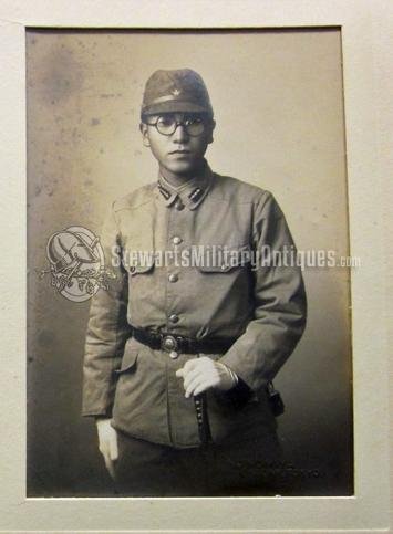  Japanese WWII, Army Sergeant-Major Studio Portrait, Samurai Sword — image 2