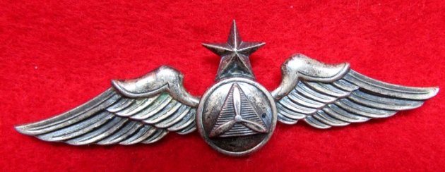 US WWII Eras Gemsco Civil Air Patrol Senior Pilot Wings, Sterling, Pinback — image 2