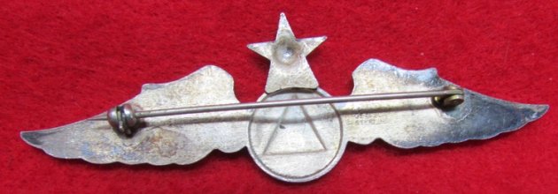 US WWII Eras Gemsco Civil Air Patrol Senior Pilot Wings, Sterling, Pinback — image 3