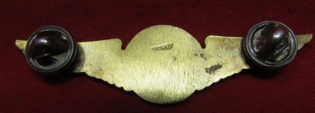 US Navy Observer Wings, Sterling Clutch Attachments, — image 3