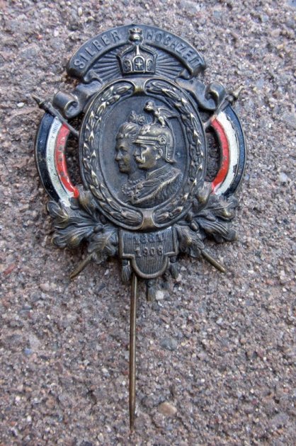 German Imperial Era, Kaiser William Silver Wedding Anniversary 1906 Stickpin — image 2