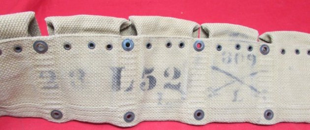 US M1903 MILLS Mounted Cartridge Belt, Rimless Eagle Snap Closure — image 3