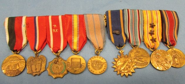  US WWII-Cold War Air Force Ribbon & Miniature Medal Grouping — image 4