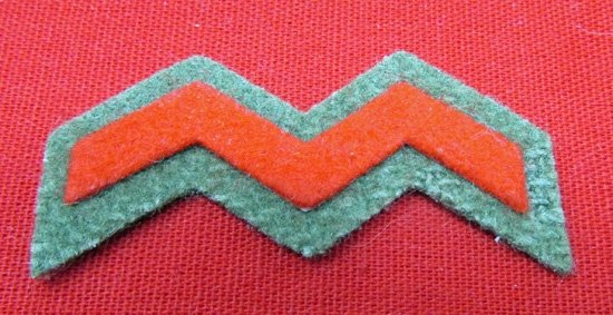  Japanese WWII Branch of Service M, Red, Infantry — image 2