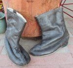 French WWII Aviators Leather Flying Boots, 1940