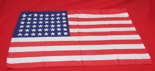  US 48 Star Silk American Flag, 17 x 11 Inches — image 2