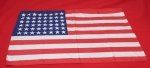 US 48 Star Silk American Flag, 17 x 11 Inches