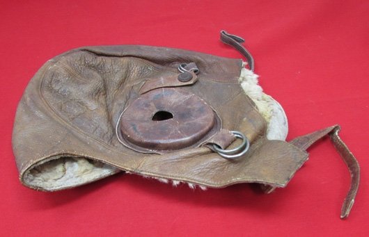  Japanese WWII Army Leather Winter Flying Helmet — image 2