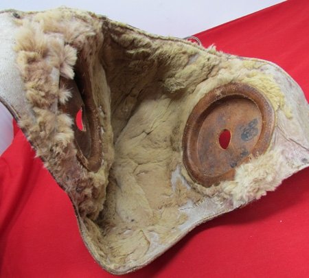  Japanese WWII Army Leather Winter Flying Helmet — image 6