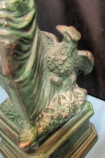  Italian, Early 20th Century Souvenier Stature of Dante, Spelter — image 4