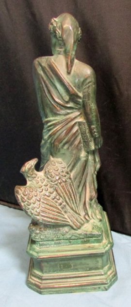  Italian, Early 20th Century Souvenier Stature of Dante, Spelter — image 5