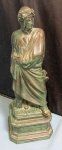 Italian, Early 20th Century Souvenier Stature of Dante, Spelter