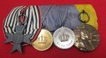 German WWI Prussian 4 Place Medal Bar