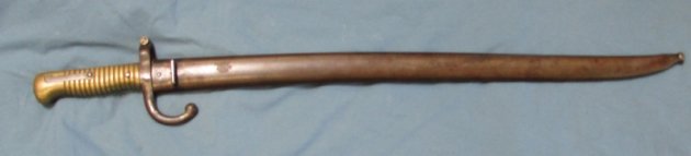  French M1866 Chassepot Bayonet & Scabbard, Tulle 1875 — image 2