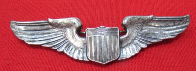  US WWII USAAF 3 Inch Pilot Wings, Josten, Sterling — image 2