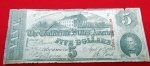 US Civil War, Confederate Five Dollar Bill, Richmond 1863, 3rd …