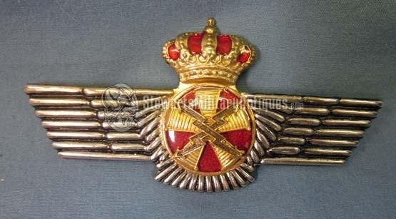  Spanish, Juan Carlos Era, Air Force Electrician Mechanic Wing — image 2