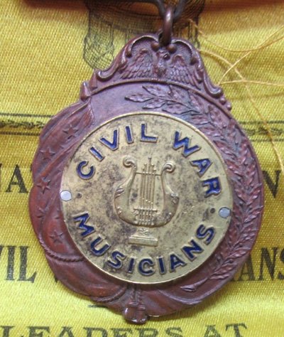  US Post Civil War, GAR, National Association of Civil War Musicians Ribbon & Salt Lake City Nat'l Encampment 1909 — image 4
