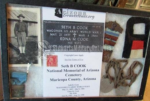  US WWI Identified Doughboy Uniform Set, Wagoner S.B.Cook, 1st Army — image 6