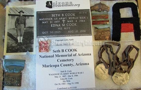  US WWI Identified Doughboy Uniform Set, Wagoner S.B.Cook, 1st Army — image 8