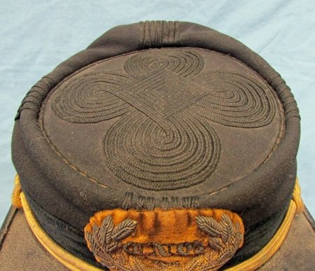  US Indian Wars Era,  General Officer Rank, 1889 Forage Cap, Connecticut NG — image 3
