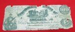 US Civil War Confederate Hundred Dollar Bill, Richmond 1861