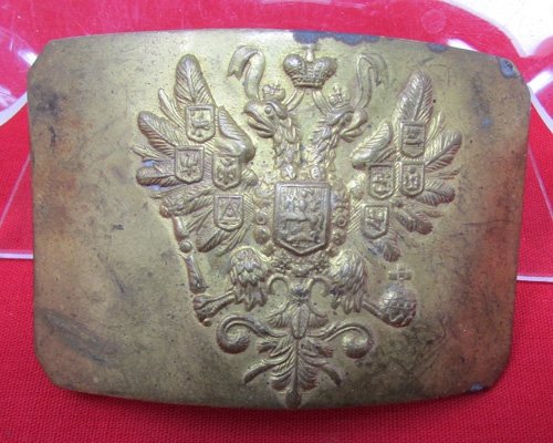  Russian WWI Brass Enlisted Buckle — image 2
