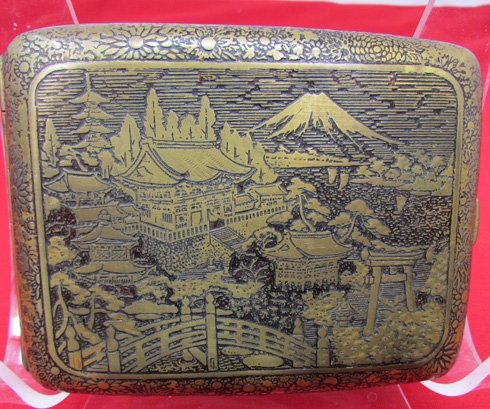  US Post WWII, Japanese Souvenir Cigarette Case — image 5