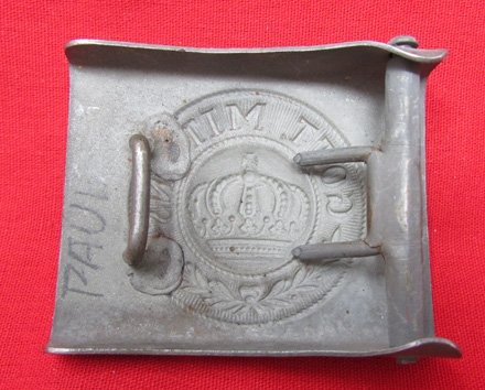  German WWI M1915 Prussian Enlisted Buckle, Paul — image 3