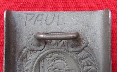  German WWI M1915 Prussian Enlisted Buckle, Paul — image 4