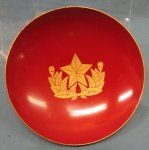 Japanese Meiji Era, Imperial Guard Lacquered Wood Sake Cup