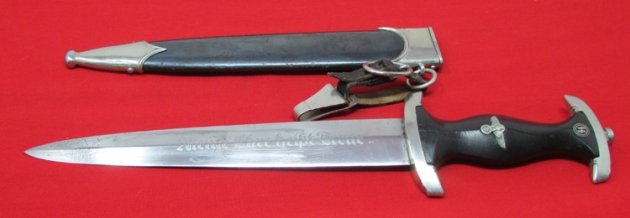  German WWII SS 1933 Enlisted Dagger & Hanger, Gottlieb-Hammesfahr Mfg. — image 5