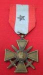 French WWI Cross for Exterior Operations, Silver Ribbon Star
